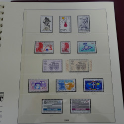 Collection timbres de France neufs** 1983-1989 en album Lindner