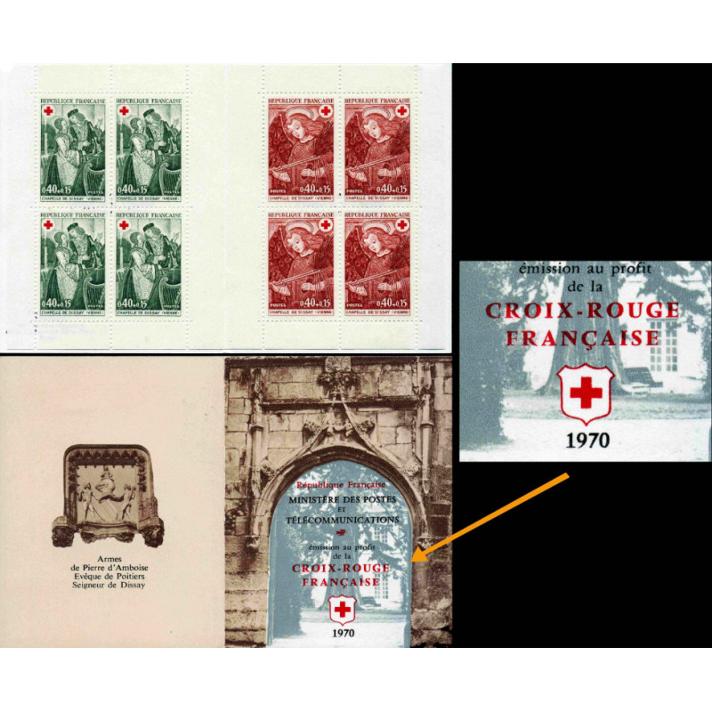 Carnet de timbres Croix-Rouge 1970 neuf**.