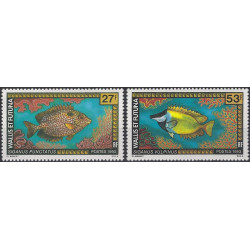 Poissons timbres Wallis et Futuna N°457-458 série neuf**.