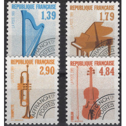 Instruments de musique timbres préoblitérés N°202-205 série neuf**.