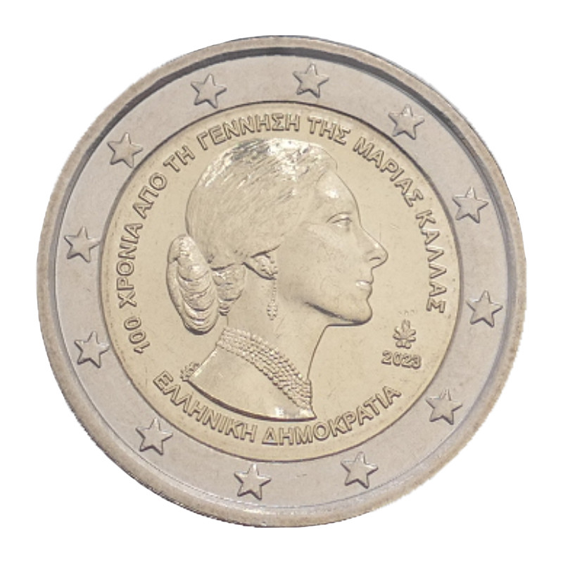 2 euros commémorative Grèce 2023 - Maria Callas.