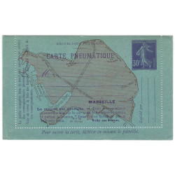 Carte-Lettre Pneumatique pour Marseille neuf. R