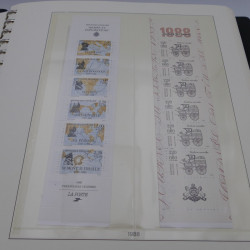 Collection timbres de France neufs 1989-1996 en album Lindner.