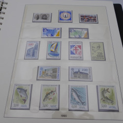 Collection timbres de France neufs 1989-1996 en album Lindner.