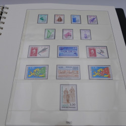 Collection timbres de France neufs 1989-1996 en album Lindner.