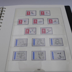 Collection timbres de France neufs 1989-1996 en album Lindner.