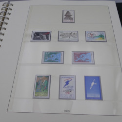 Collection timbres de France neufs 1989-1996 en album Lindner.