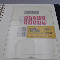 Collection timbres de France neufs 1989-1996 en album Lindner.