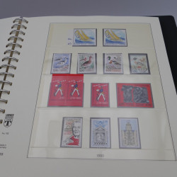 Collection timbres de France neufs 1989-1996 en album Lindner.