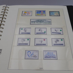 Collection timbres de France neufs 1989-1996 en album Lindner.