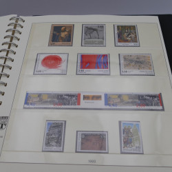 Collection timbres de France neufs 1989-1996 en album Lindner.