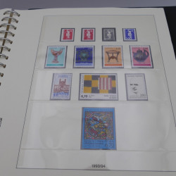 Collection timbres de France neufs 1989-1996 en album Lindner.