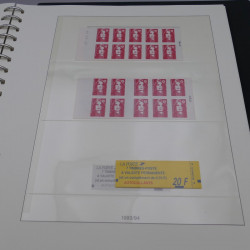 Collection timbres de France neufs 1989-1996 en album Lindner.