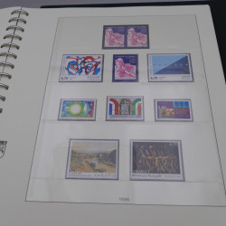 Collection timbres de France neufs 1989-1996 en album Lindner.