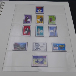 Collection timbres de France neufs 1989-1996 en album Lindner.