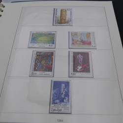 Collection timbres de France neufs 1977-1986 en album Lindner.