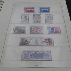 Collection timbres de France neufs 1977-1986 en album Lindner.