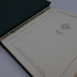 Reliure Leuchtturm avec feuilles préimprimées France 1970-1983.