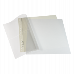 Feuilles intercalaires blanches 249 x 183 mm pour le système Lindner-T.