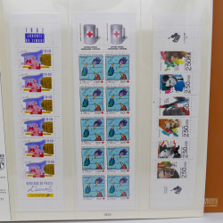 Collection carnets de timbres de France 1963-2011 neufs en 2 albums.