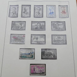 Collection timbres de France 1960-1971 en album Lindner.