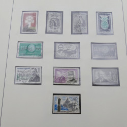 Collection timbres de France 1960-1971 en album Lindner.