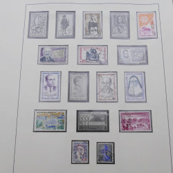 Collection timbres de France 1960-1971 en album Lindner.