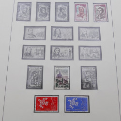 Collection timbres de France 1960-1971 en album Lindner.