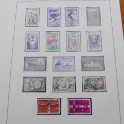 Collection timbres de France 1960-1971 en album Lindner.