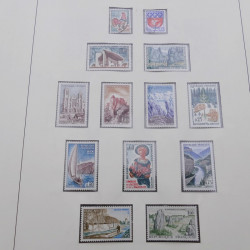 Collection timbres de France 1960-1971 en album Lindner.