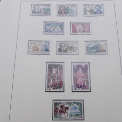 Collection timbres de France 1960-1971 en album Lindner.