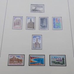 Collection timbres de France 1960-1971 en album Lindner.