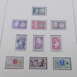 Collection timbres de France 1960-1971 en album Lindner.