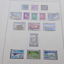 Collection timbres de France 1960-1971 en album Lindner.