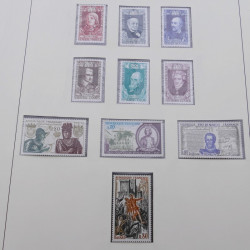 Collection timbres de France 1960-1971 en album Lindner.