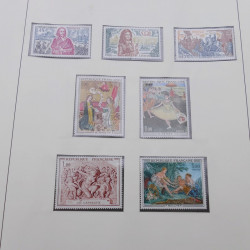 Collection timbres de France 1960-1971 en album Lindner.