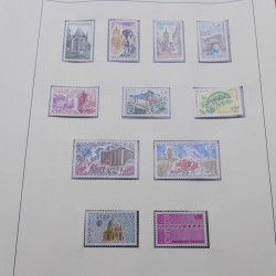 Collection timbres de France 1960-1971 en album Lindner.