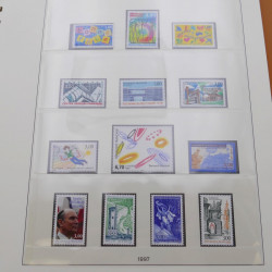 Collection timbres de France 1994-1999 neufs complet en album Lindner.