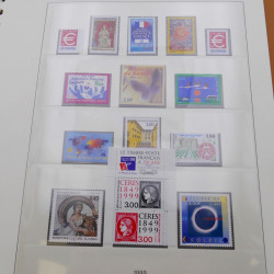 Collection timbres de France 1994-1999 neufs complet en album Lindner.