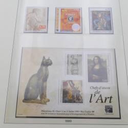 Collection timbres de France 1994-1999 neufs complet en album Lindner.