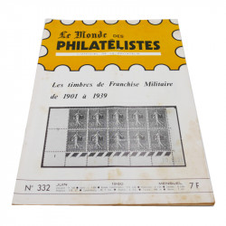 Lot de 19 magazines anciens, "Le Monde des Philatélistes", de 1974 à 1980.