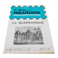 Lot de 19 magazines anciens, "Le Monde des Philatélistes", de 1974 à 1980.