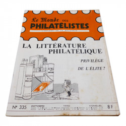 Lot de 19 magazines anciens, "Le Monde des Philatélistes", de 1974 à 1980.