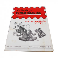 Lot de 19 magazines anciens, "Le Monde des Philatélistes", de 1974 à 1980.