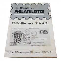 Lot de 19 magazines anciens, "Le Monde des Philatélistes", de 1974 à 1980.