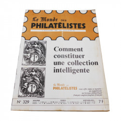 Lot de 19 magazines anciens, "Le Monde des Philatélistes", de 1974 à 1980.