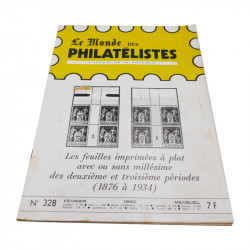 Lot de 19 magazines anciens, "Le Monde des Philatélistes", de 1974 à 1980.