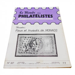 Lot de 19 magazines anciens, "Le Monde des Philatélistes", de 1974 à 1980.