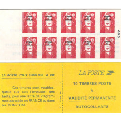 Saint Pierre et Miquelon carnet de 10 timbres Marianne de Bicentenaire C590.