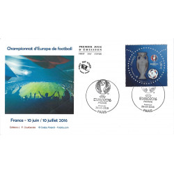 Coupe UEFA 2016 timbre de France N°5039 en FDC.